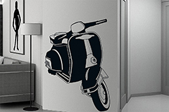 Wandtattoo Vespa Roller